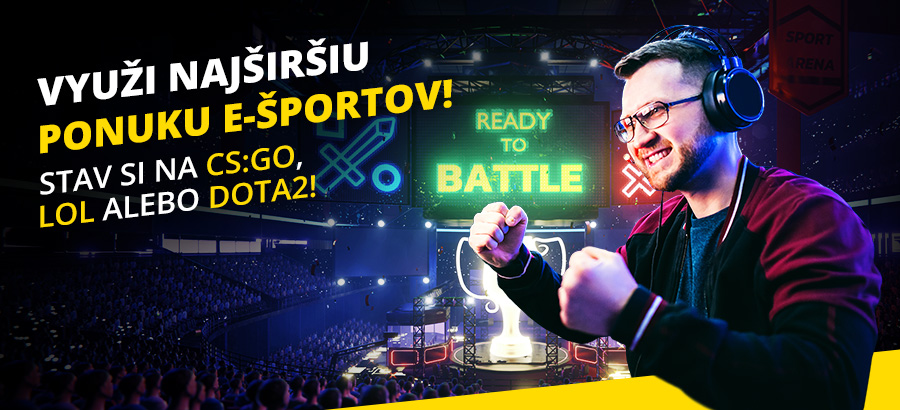 Najširšia ponuka e-športov je u nás!