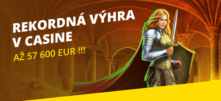 V Casine padla rekordná výhra 57 600 Eur!