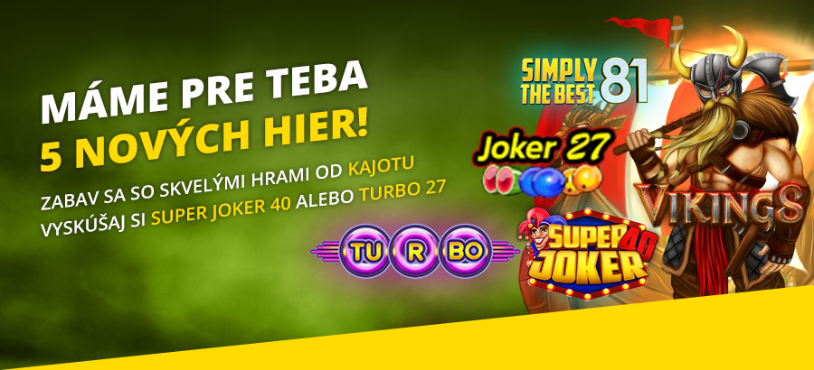 Vyskúšaj si 5 nových hier od Kajotu!
