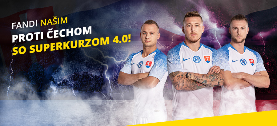 Fandi našim v zápase proti Čechom a vyhraj viac!