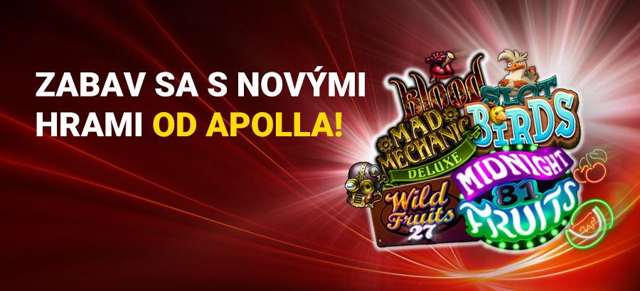 Zabav sa s novými hrami od Apolla!