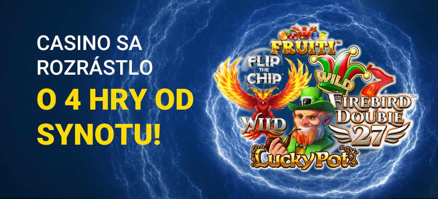 Zahraj si 4 nové hry od Synotu!