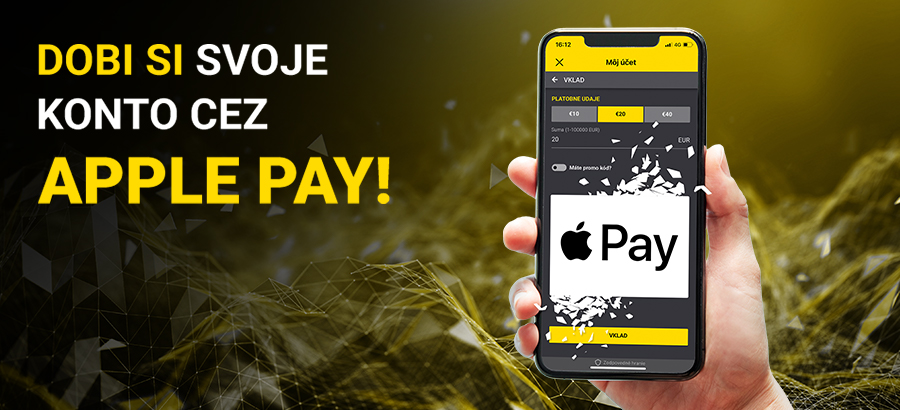 Využi na dobíjanie svojho konta novú službu - Apple Pay!