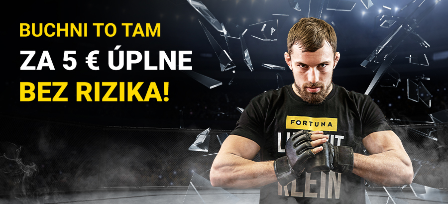 Uži si súboje v oktagone so stávkou bez rizika!