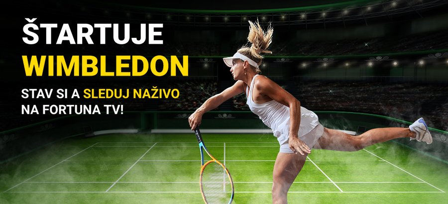 Stav si na Wimbledon a sleduj zápasy naživo na Fortuna TV!