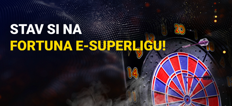 Stav si na Fortuna E-Superligu v elektronických šípkach!
