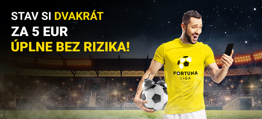 Stav si dvakrát za 5 eur úplne bez rizika!