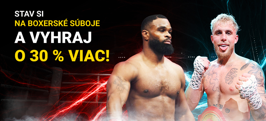 Stav si na boxerské súboje a vyhraj o 30 % viac!