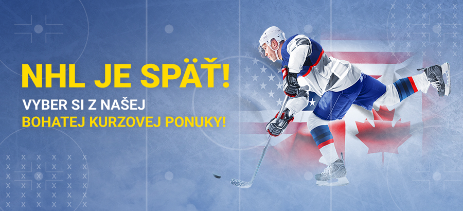 NHL je späť! Vyber si z našej bohatej kurzovej ponuky!