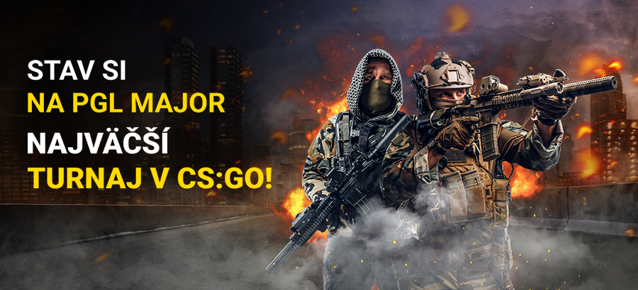 Stav si na najväčší turnaj v hre CS:GO a sleduj naživo na Fortuna TV!