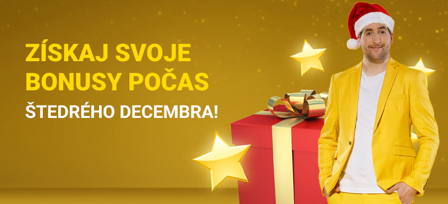 Štedrý december plný bonusov pre každého je tu!