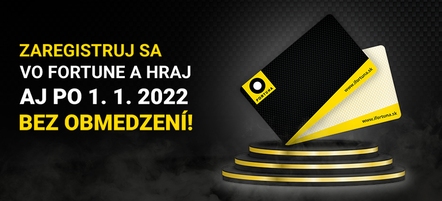 Zaregistruj sa vo Fortune a hraj aj po 1. januári 2022 bez obmedzení!