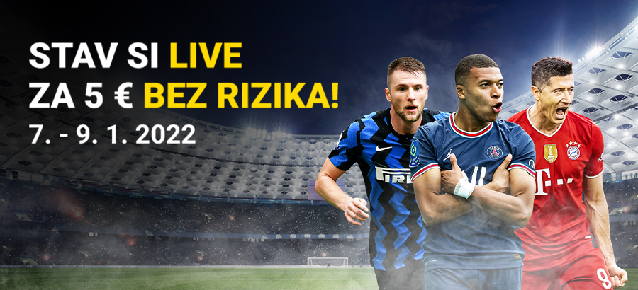 Stav si na&nbsp;top&nbsp;ligy LIVE úplne bez&nbsp;rizika!