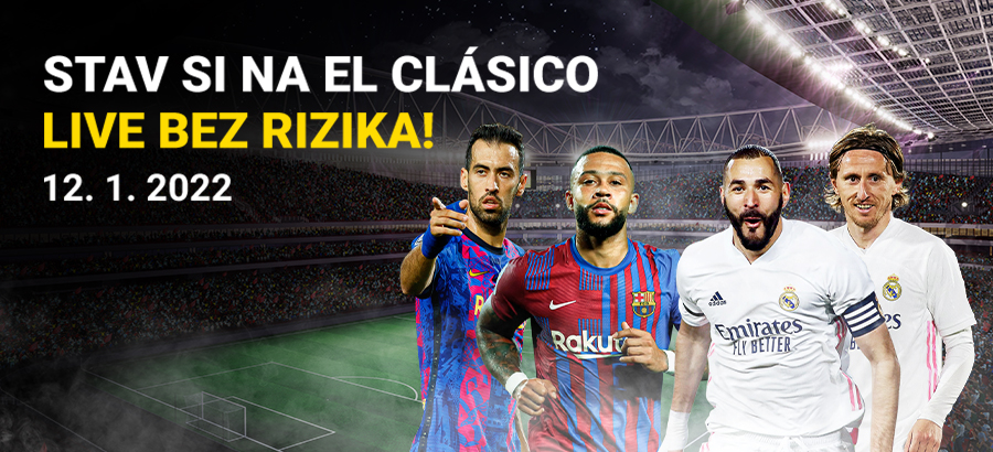 Stav si na&nbsp;pohárové El&nbsp;Clásico LIVE úplne bez&nbsp;rizika!