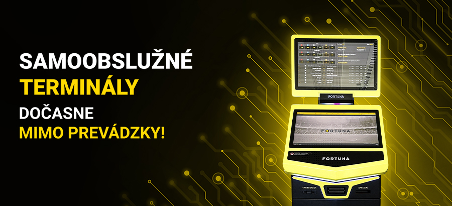 Samoobslužné terminály dočasne mimo&nbsp;prevádzky!