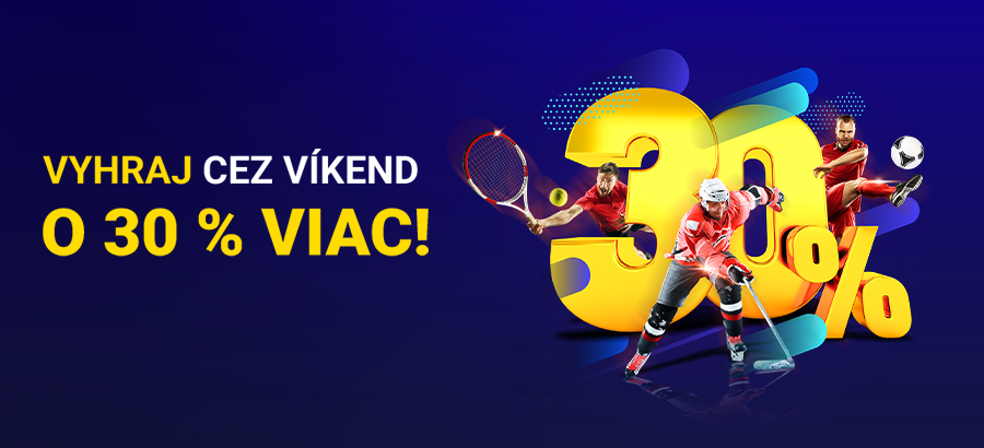 Stav si cez&nbsp;víkend a&nbsp;vyhraj o&nbsp;30&nbsp;%&nbsp;viac!