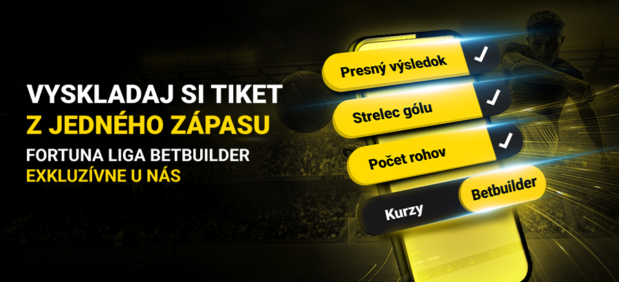 Vyskladaj si vlastnú stávku s BetBuilderom!