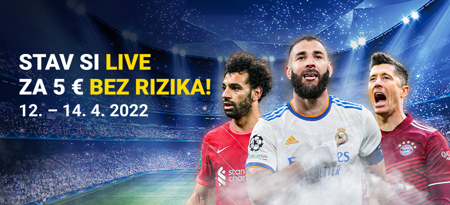 Stav si na európske futbalové poháre LIVE úplne bez rizika!