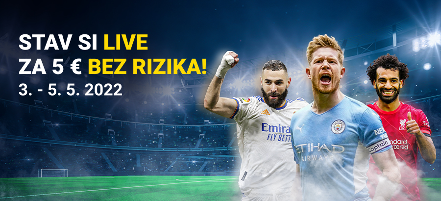 Stav si&nbsp;na&nbsp;semifinálové odvety LIVE úplne bez&nbsp;rizika!