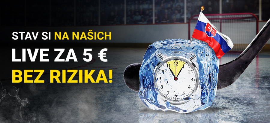 Stav si na zápasy slovenskej repre LIVE úplne bez rizika!