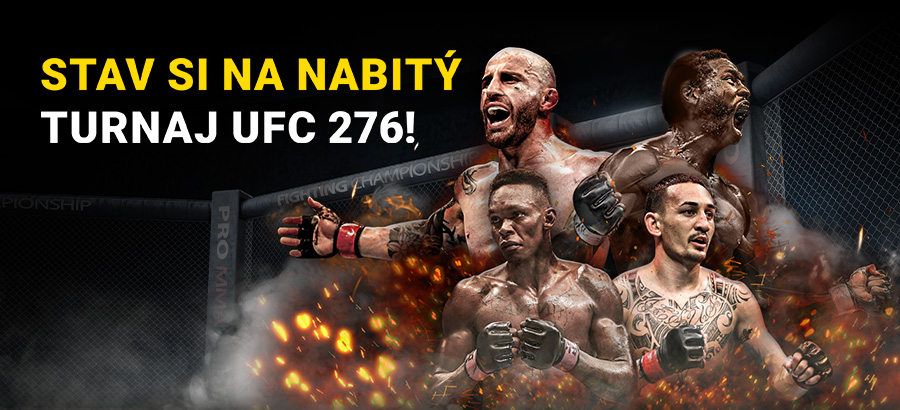 Stav si&nbsp;na&nbsp;titulové bitky turnaja UFC&nbsp;276!