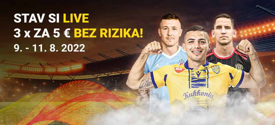 Stav si LIVE na odvety slovenských tímov bez rizika!