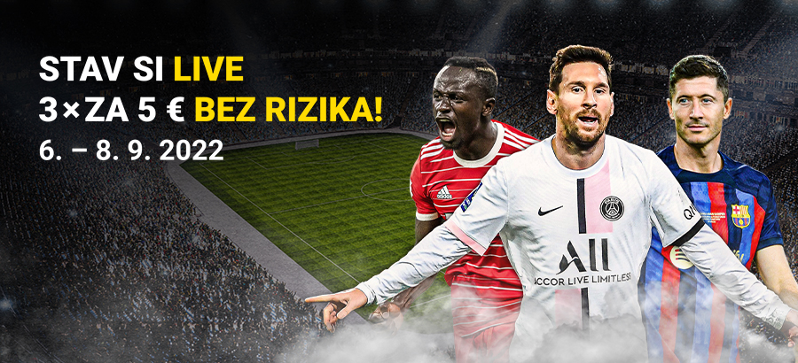 Stav si&nbsp;na&nbsp;úvodné zápasy v&nbsp;skupinách LIVE bez&nbsp;rizika!
