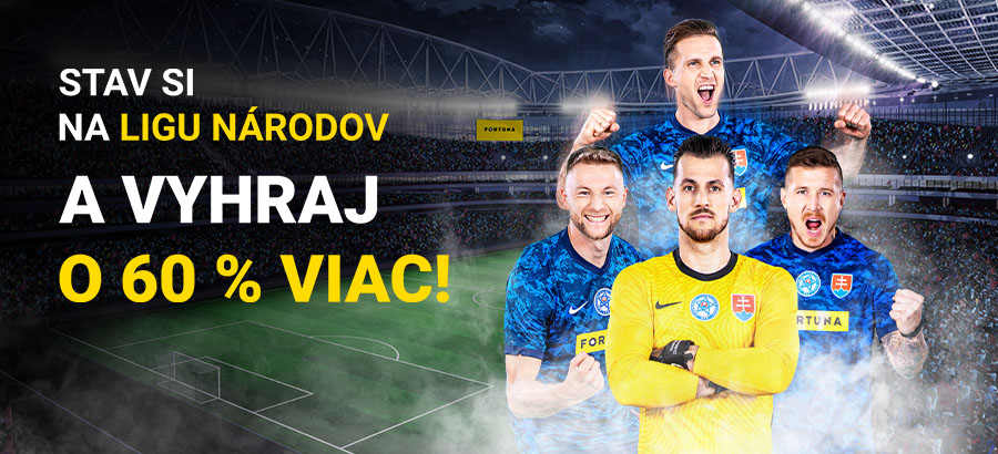 Stav si na Ligu národov a vyhraj o 60 % viac!