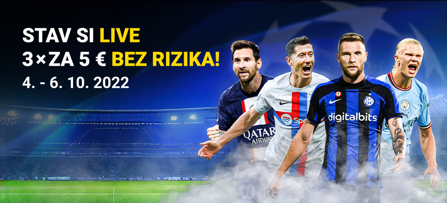 Stav si na pohárovú Európu LIVE bez rizika!