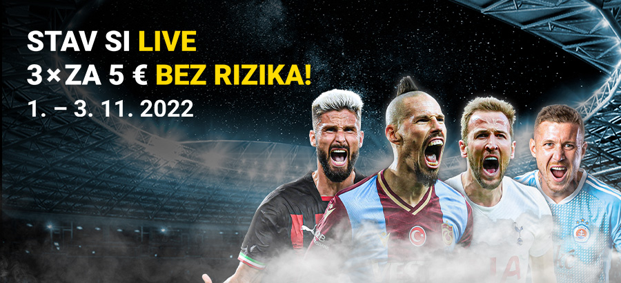 Stav si&nbsp;na&nbsp;pohárovú Európu LIVE bez&nbsp;rizika!