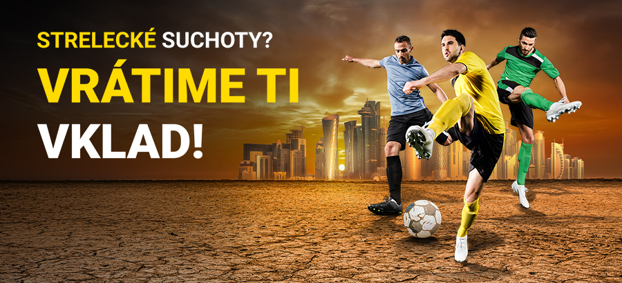 Strelci nasucho?! Ak sa zápas skončí 0:0, vrátime ti vklad!