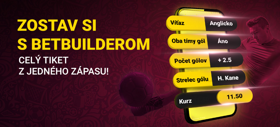 Vyskúšaj Betbuilder na zápasy MS vo futbale!