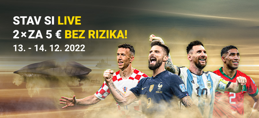  Stav&nbsp;si na&nbsp;semifinále MS&nbsp;LIVE bez&nbsp;rizika!