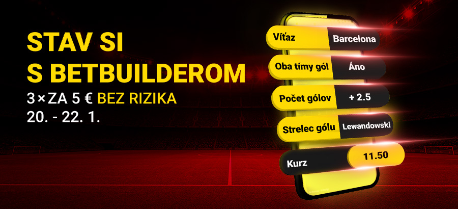 Stav si s Betbuilderom bez rizika!