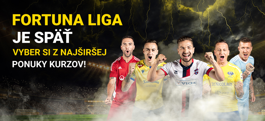 Fortuna liga je späť! Stav si a zapoj sa aj do Megatipu a #30TISICOVKY!
