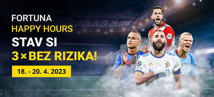 Stav si 3 x bez rizika na futbalové poháre!