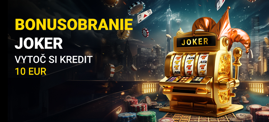 Zabav sa s Jokerom a každý deň získaj kredit až 10 eur!