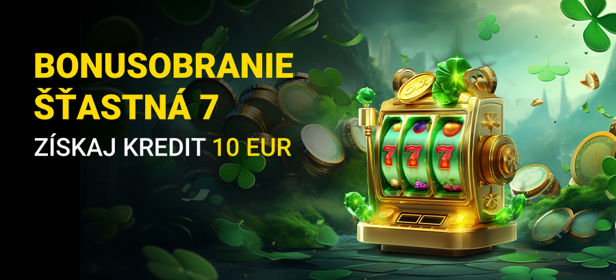 Vytoč&nbsp;si každý deň kredit 10&nbsp;eur so&nbsp;šťastnou sedmičkou!