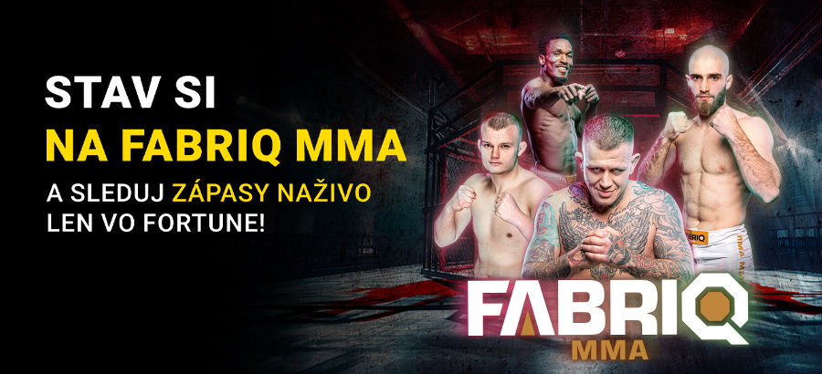 Stav si na Fabriq MMA 3 a sleduj súboje naživo na Fortuna TV!