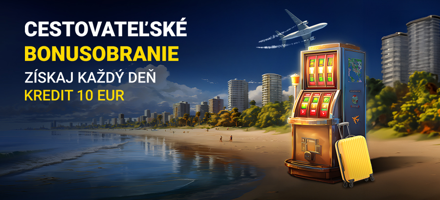 Vycestuj za&nbsp;bonusmi a&nbsp;získaj každý deň kredit 10&nbsp;eur!