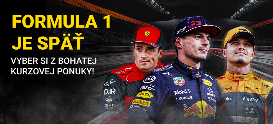 Štartuje nová sezóna F1! Využi našu bohatú kurzovú ponuku a&nbsp;stav&nbsp;si!