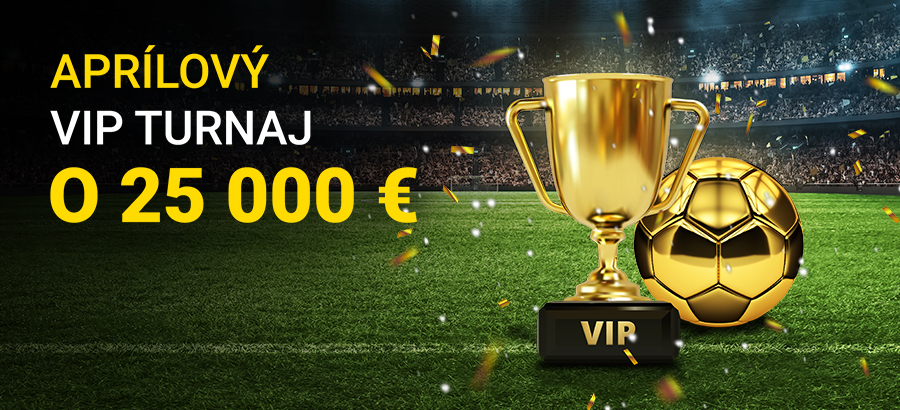 VIP turnaj o 25 000 eur + 550 free spinov!