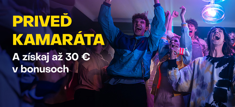 Priveď do Fortuny svojho kamaráta a získaj až 30 eur v bonusoch!