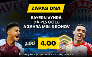 Zápas dňa: Aston Villa vs. Bayern