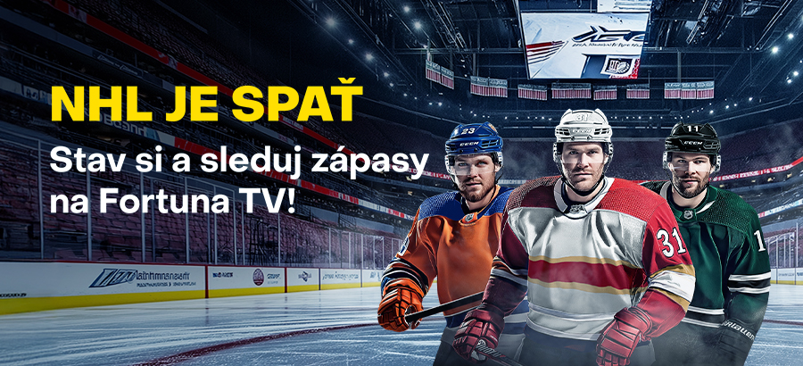 Stav si na NHL a sleduj zápasy naživo na Fortuna TV!