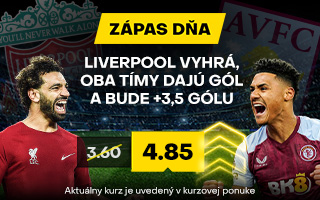 Zápas dňa: Liverpool vs. Aston Villa