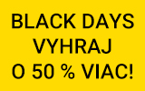 Vyhraj počas Fortuna Black Days až o 50 % viac!