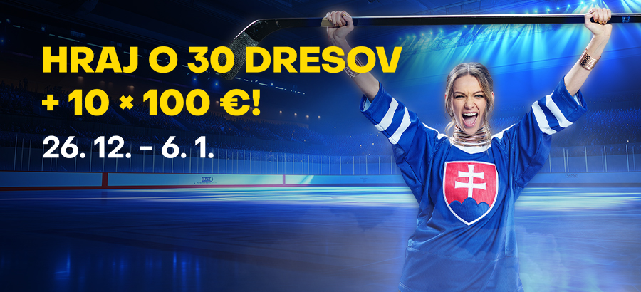 Poznáme výhercov súťaže o 30 dresov a 10 x 100 eur!