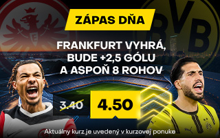 Zápas dňa: Frankfurt vs. Dortmund