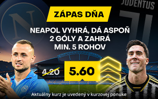 Zápas dňa: Neapol vs. Juventus